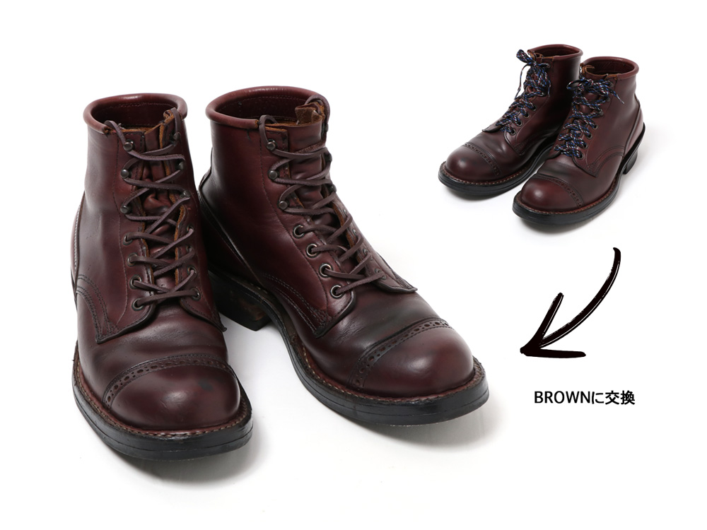 BIG DAY ビッグデイ LEATHER SHOELACES レザーシューレース 全5色 2本1