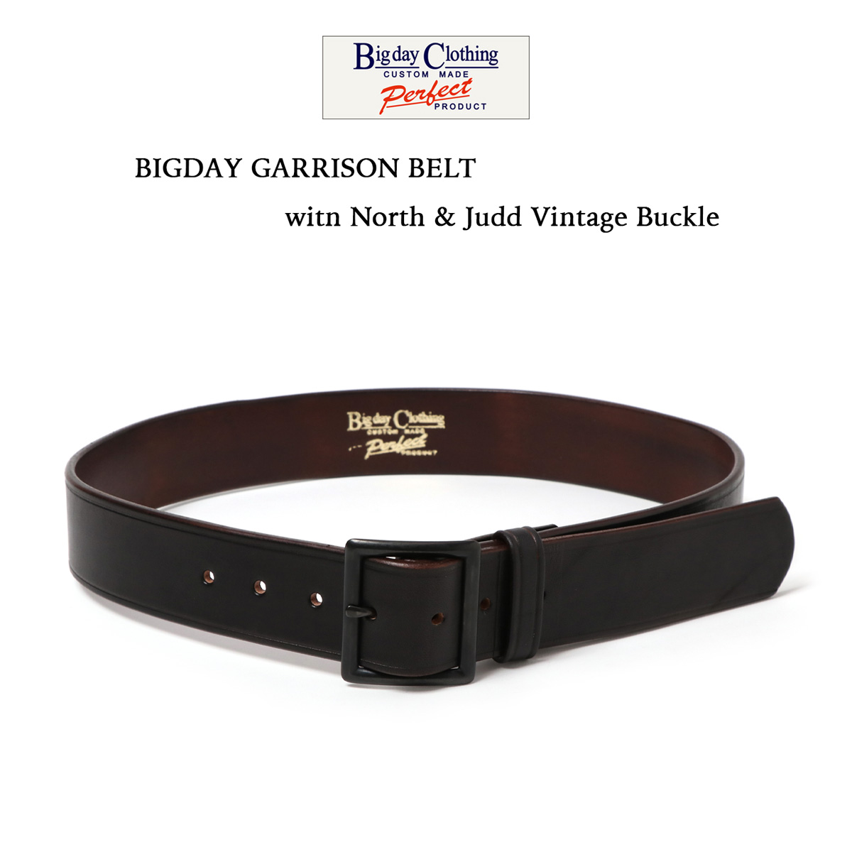 BIG DAY ビッグデイ BIGDAY GARRISON BELT witn North ＆ Judd Vintage