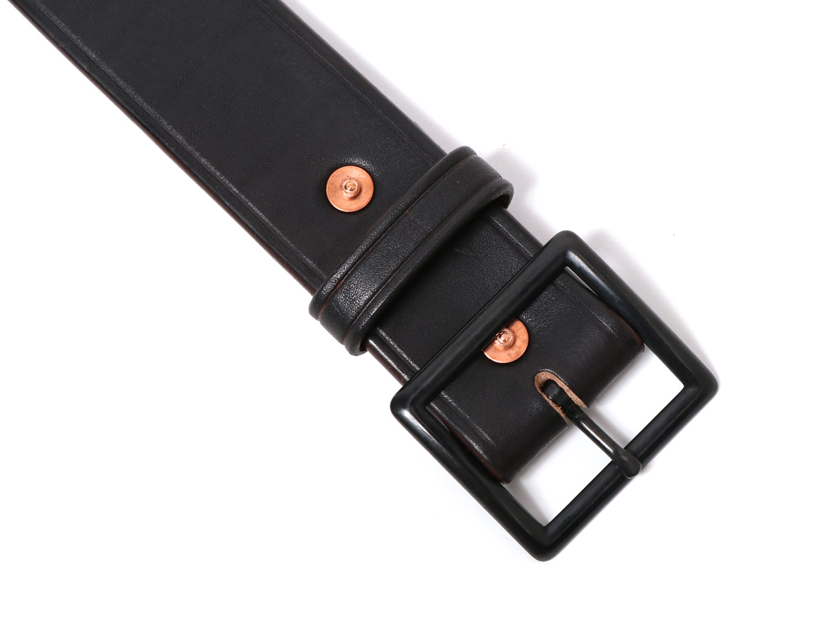 【極美品】time is on GARRISON ベルト Time is on 日本製 レザー ベルト 黒