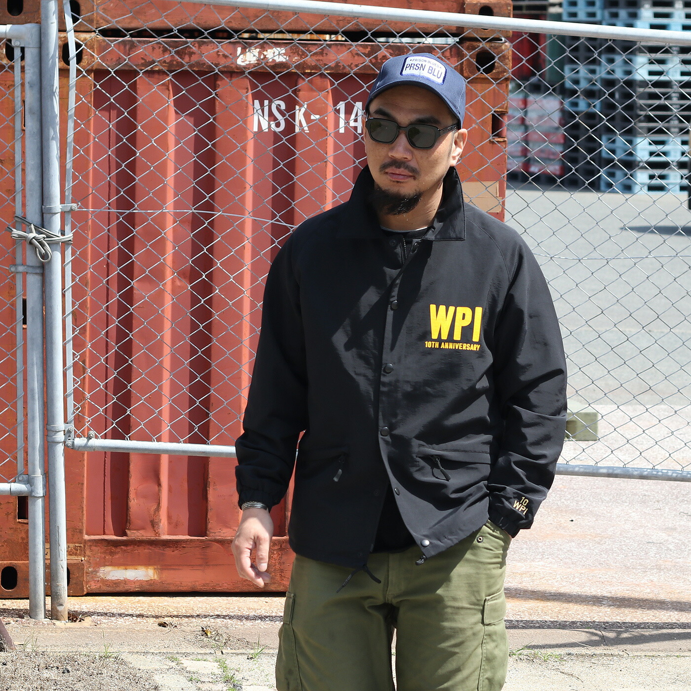 BLUCO ブルコ WPI 10th Anniversary Printed 10周年記念 別注 60/40 COACH JACKET プリント コーチジャケット ワークウェア アウター 作業着 メンズ BLACK 黒 : bluco004 : MAVAZI(IMPORT CLOTHING) -  通販 - Yahoo!ショッピング