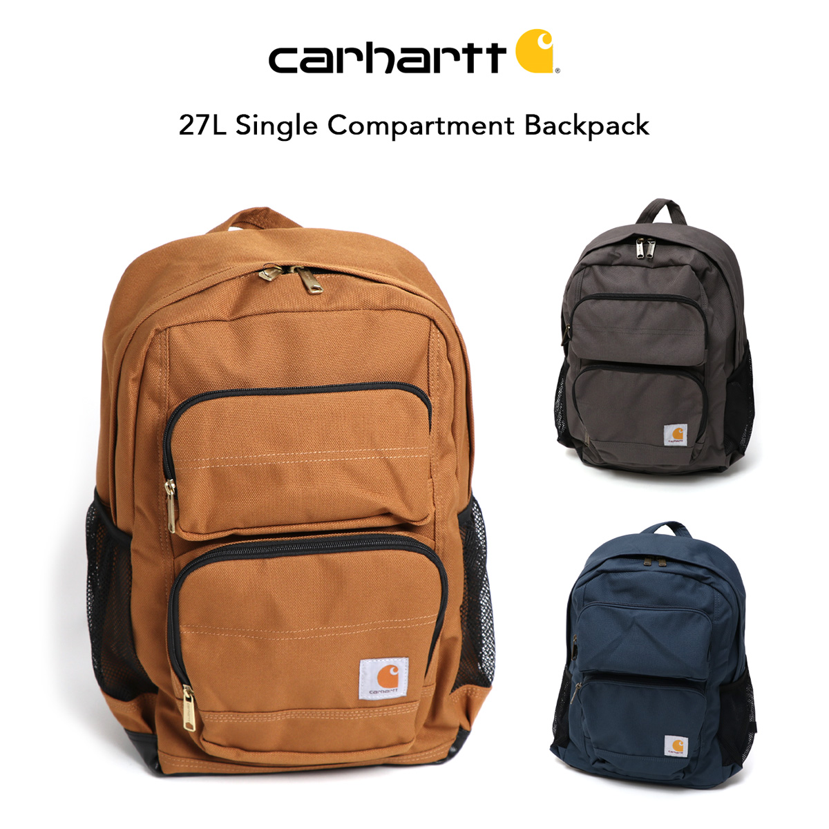 Carhartt ブラウン リュック 楽天市場】CARHARTT カーハート リュック 中容量 27L 通学 通勤
