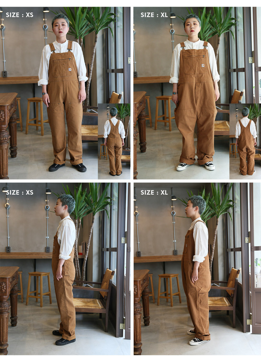 Carhartt カーハート オーバーオール ナチュラル ブラウン