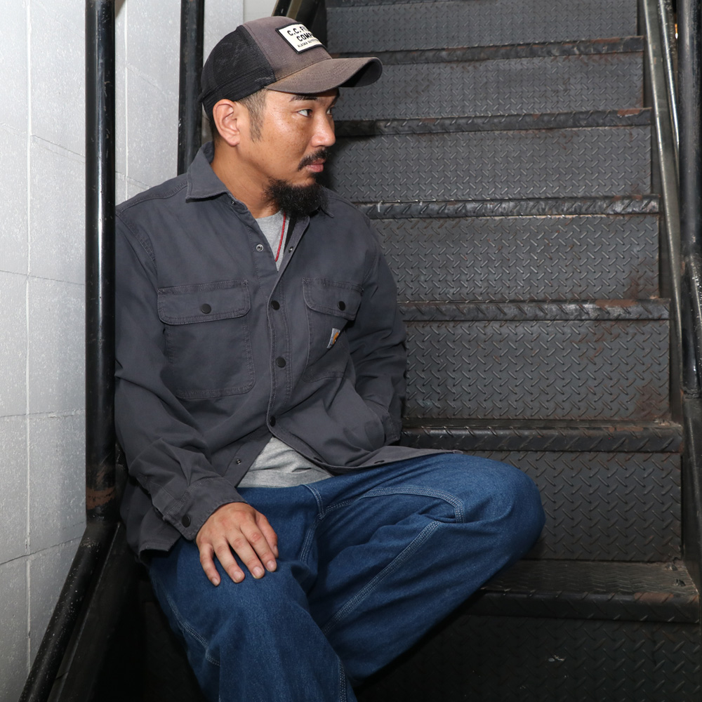 carhartt WALTER SHIRT JACKET ブラック L ウォルターシャツジャケット