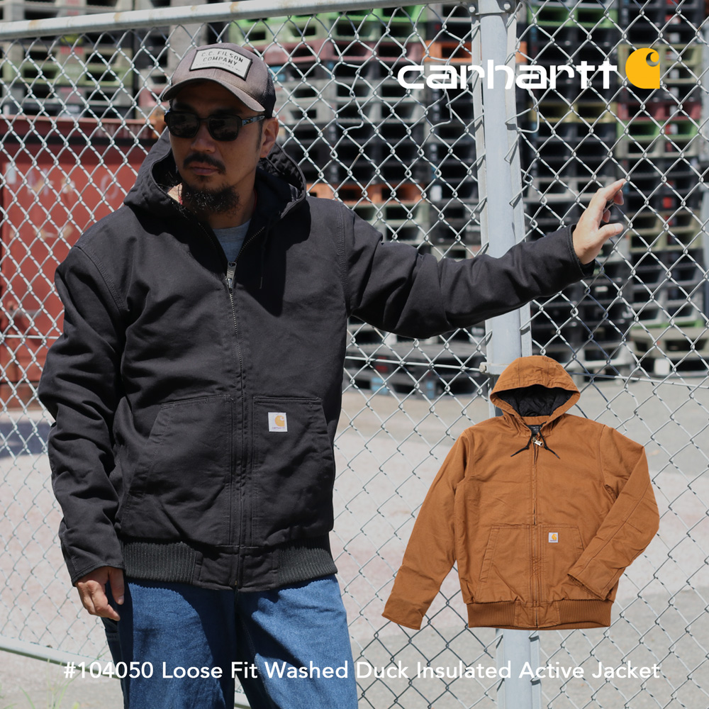 Carhartt カーハート #104050 Loose Fit Washed Duck Insulated Active Jacket  アクティブジャケット ワークジャケット ミリタリージャケット