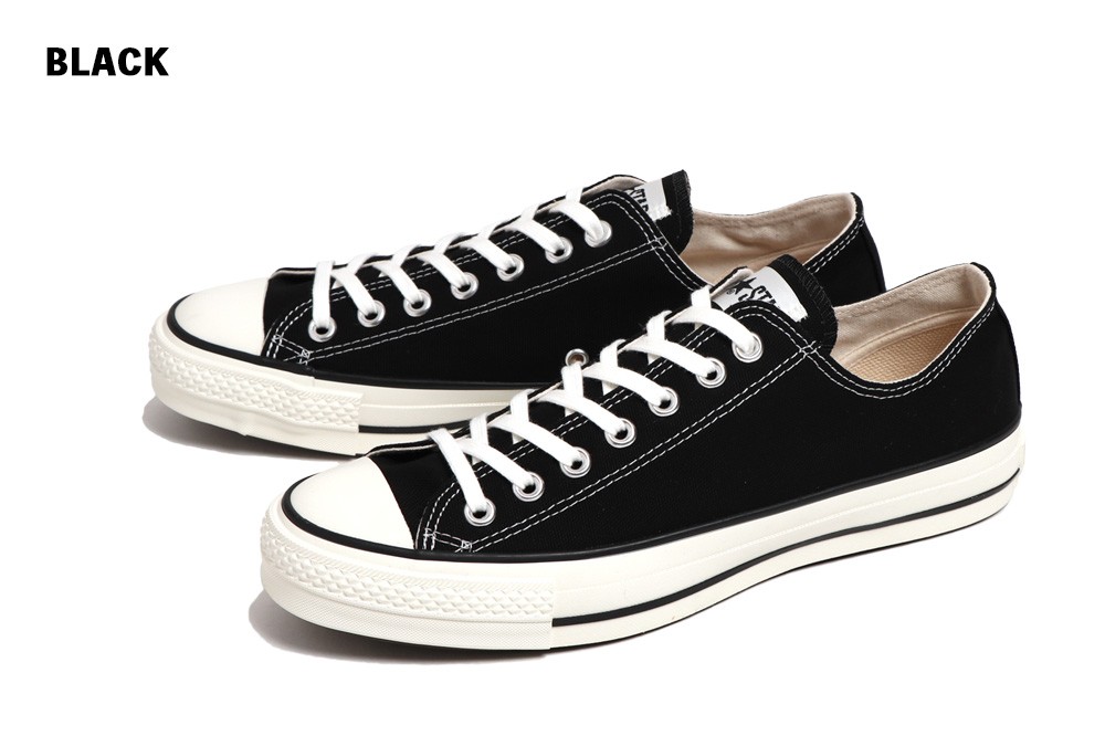 コンバース ローカット スニーカー 黒 日本製 箱あり CONVERSE（コンバース） COVERSE ローカット スニーカー オールスター