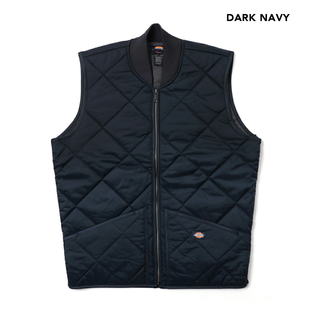 Dickies ダウンベスト ブラック キルティング 楽天市場】Dickies ディッキーズ TE242 Diamond Quilted Vest