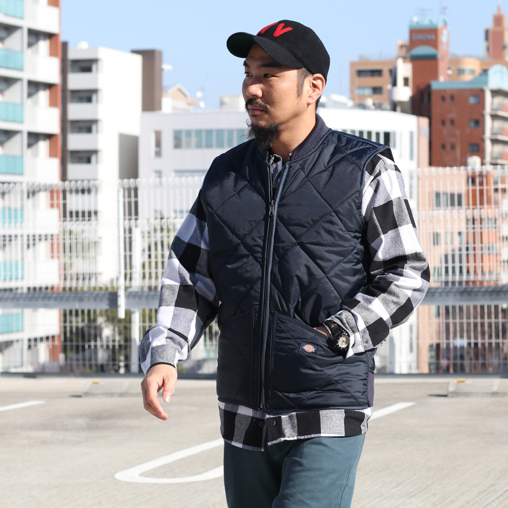 Dickies ディッキーズ TE242 Diamond Quilted Vest キルティングベスト