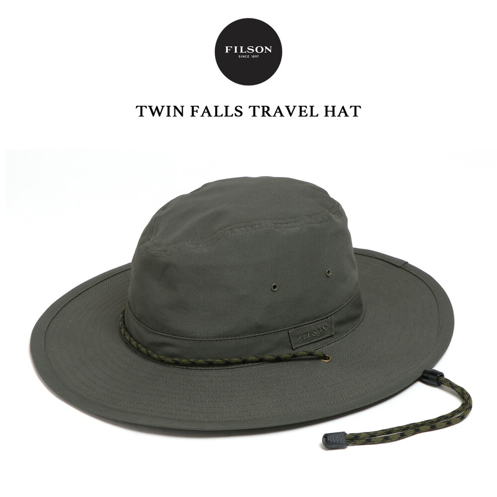 FILSON フィルソン Twin Falls Travel Hat ツインフォールズトラベルハット スリランカ製 レジャー アウトドア 登山 釣り  キャンプ