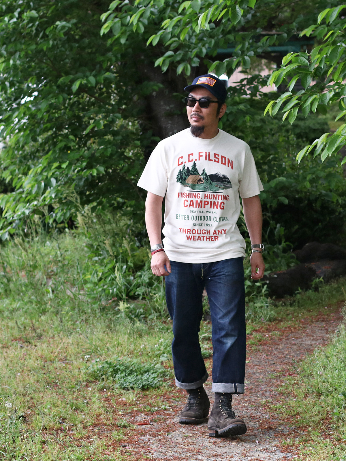 FILSON フィルソン Frontier Graphic Tee Shirts Camping フロンティア 