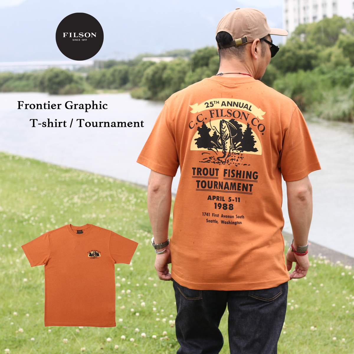 FILSON フィルソン Frontier Graphic Tee Shirts Tournament