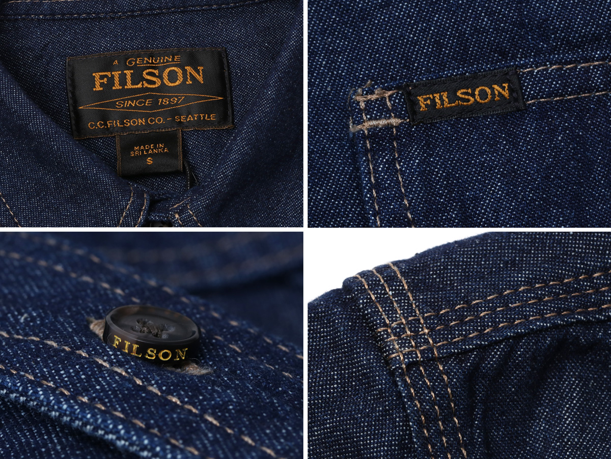 FILSON フィルソン DENIM GUIDE SHIRTS デニムガイドシャツ 長袖シャツ