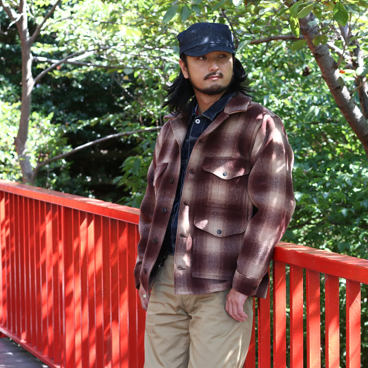 FILSON（フィルソン） Mackinaw Wool Cruiser Jacket / BROWN×TAN