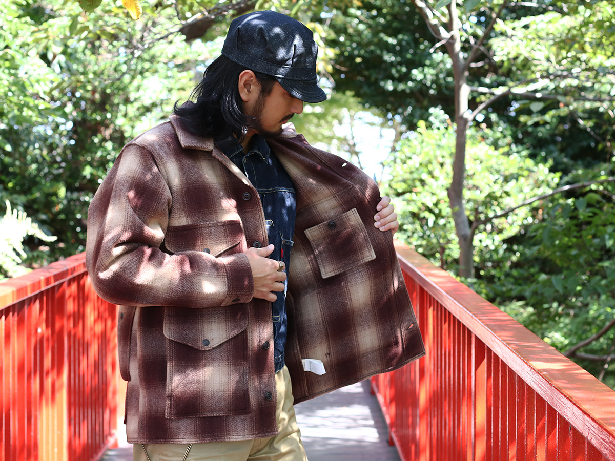 FILSON（フィルソン） Mackinaw Wool Cruiser Jacket / BROWN×TAN