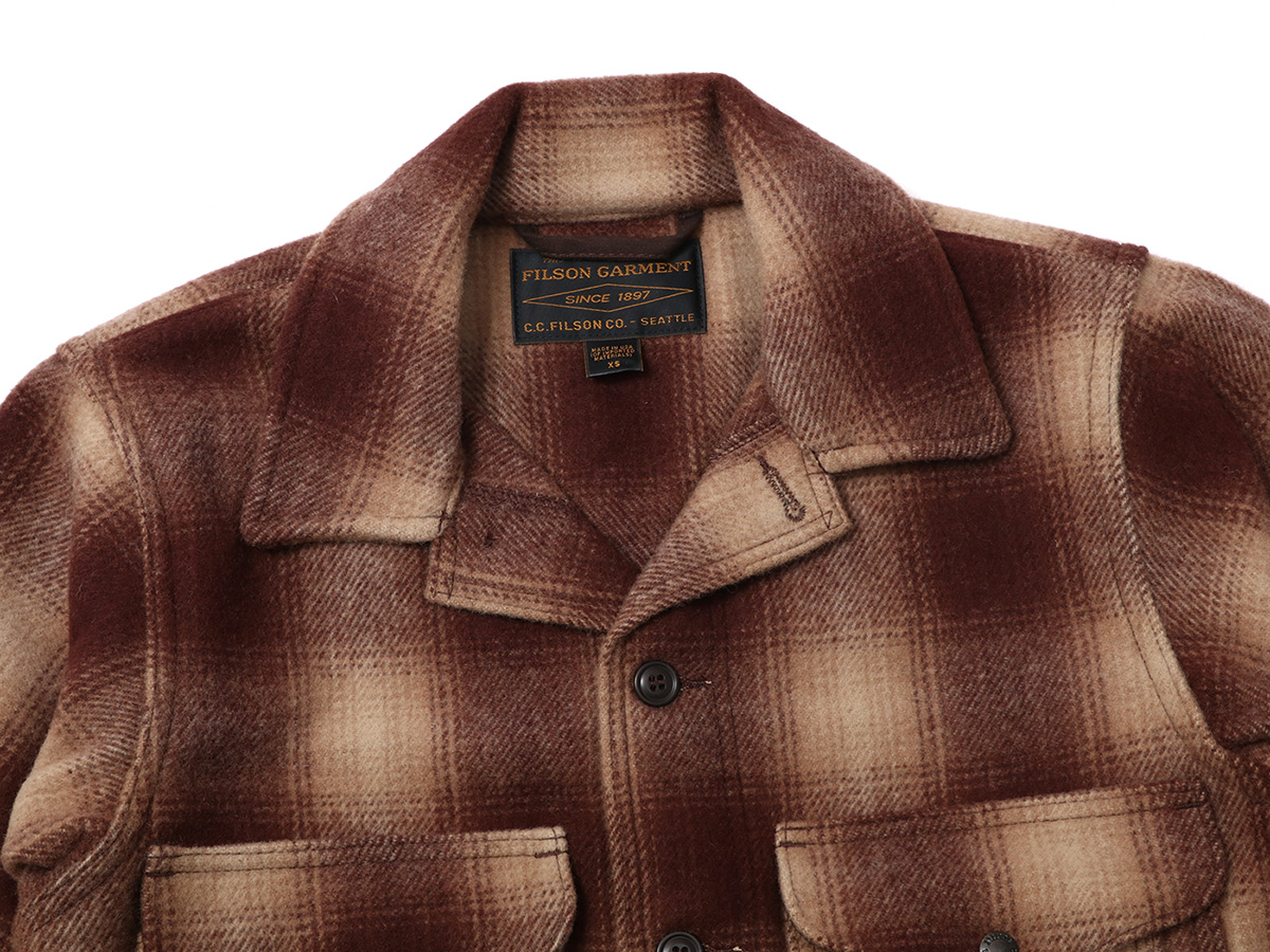 FILSON（フィルソン） Mackinaw Wool Cruiser Jacket / BROWN×TAN