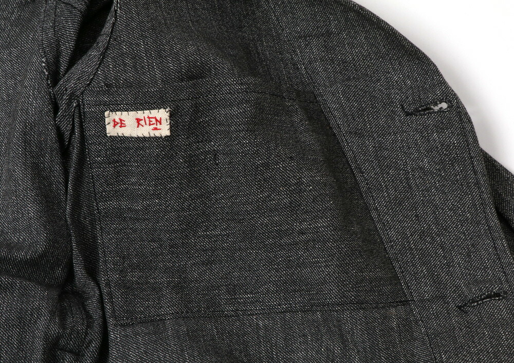 フランス製　ヴィンテージ ショップコート VINTAGE 1950~60's Frenchwork Black Chambray Shop Coat