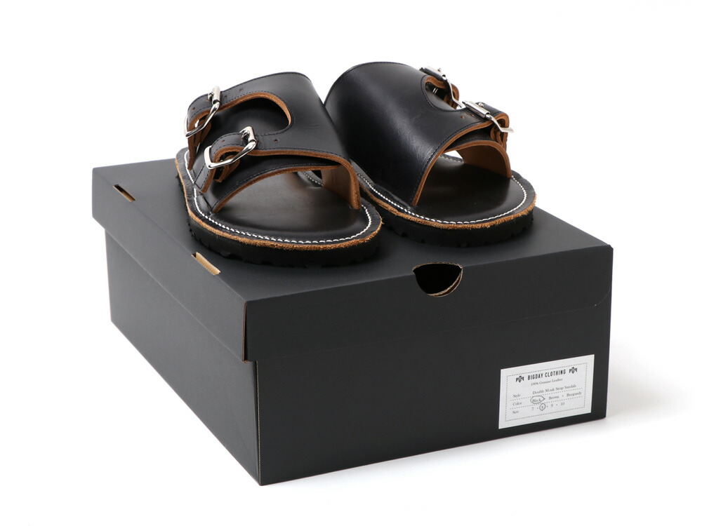 HORSEMAN JOE ダブルモンクサンダル　8 1/2 HORSEMAN JOE LEATHERS BIG DAY ホースマンジョー × ビッグデイ