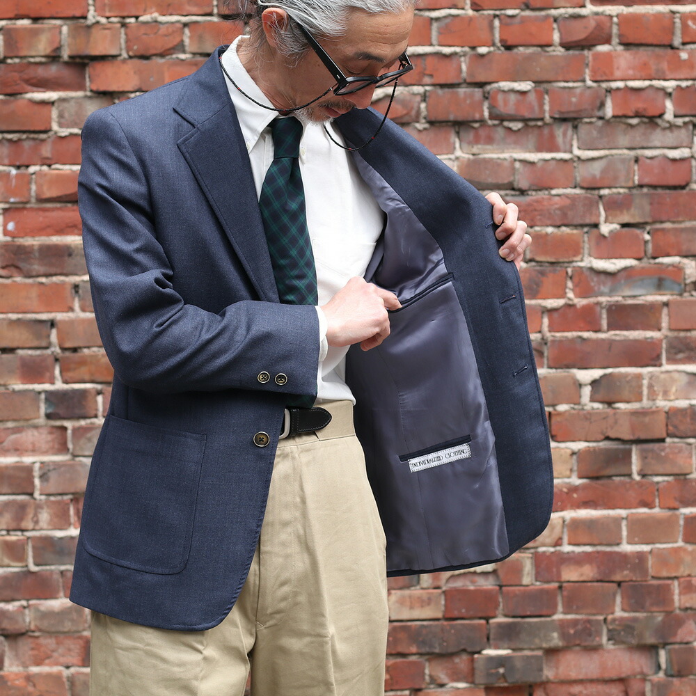INDIVIDUALIZED SHIRTS ウールホップサックブレザー Wool