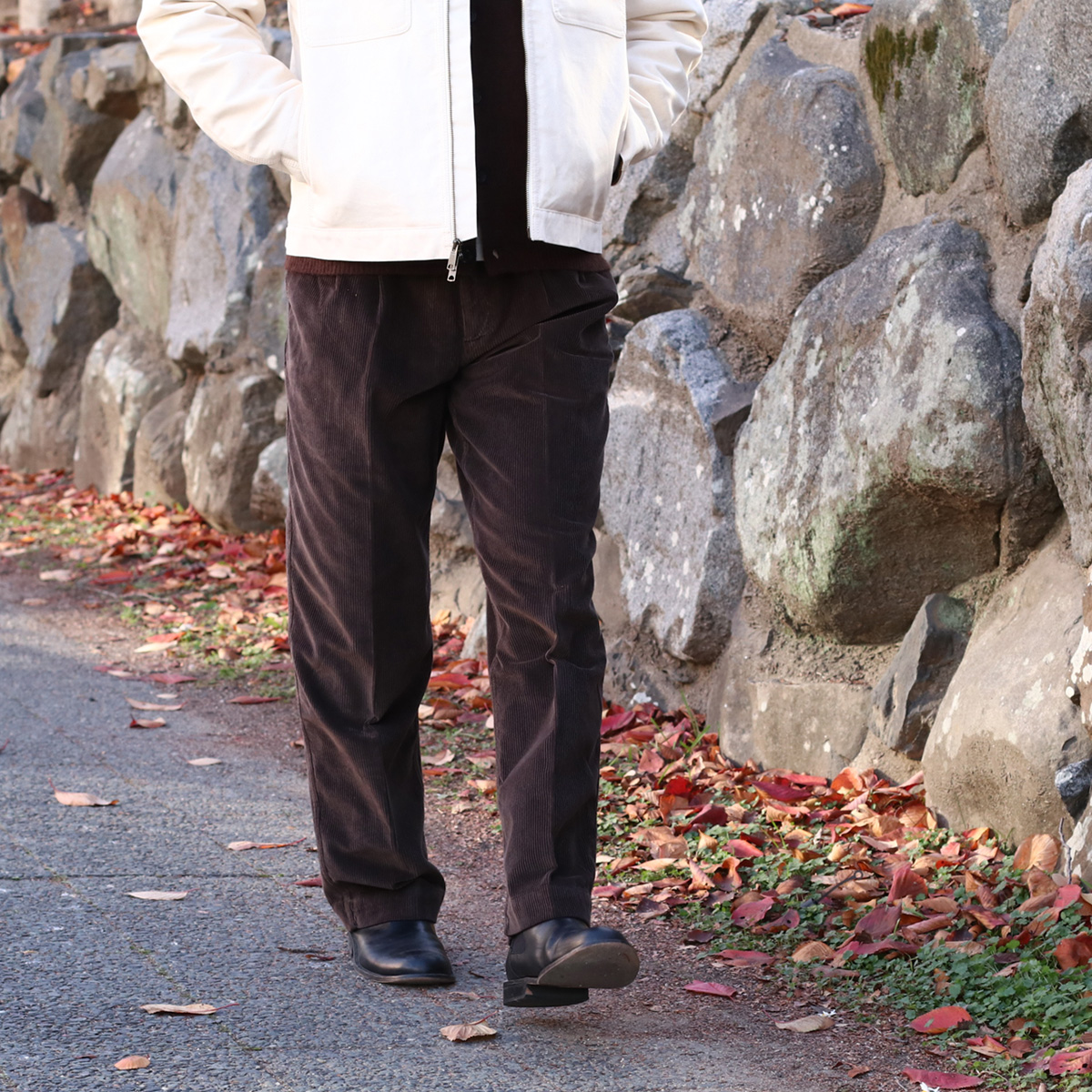 KNICKERBOCKER ニッカーボッカー Canal Pleated Corduroy Cotton Pant