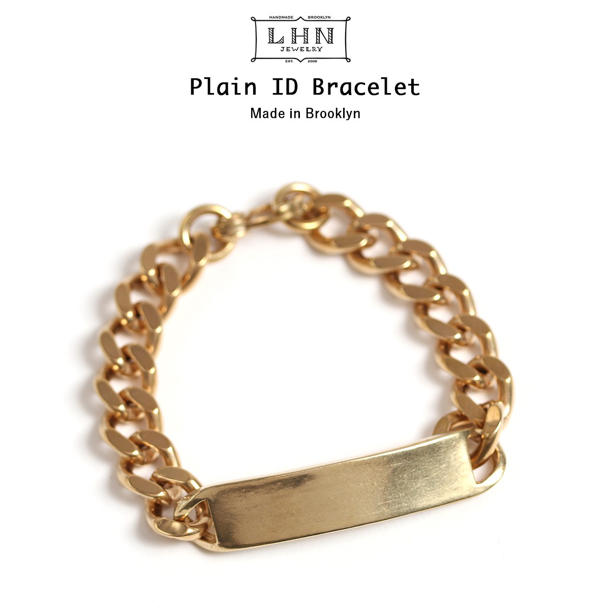 LHN Jewelry Plain ID ブラス ブレスレット : lhnjewelry001 : MAVAZI(IMPORT CLOTHING) -  通販 - Yahoo!ショッピング