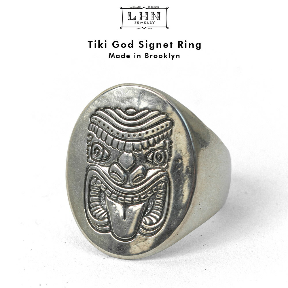 LHN Jewelry Tiki God Signet Ring 11〜16号(US6〜8) エルエッチエヌ ジュエリー ティキ シグネット リング