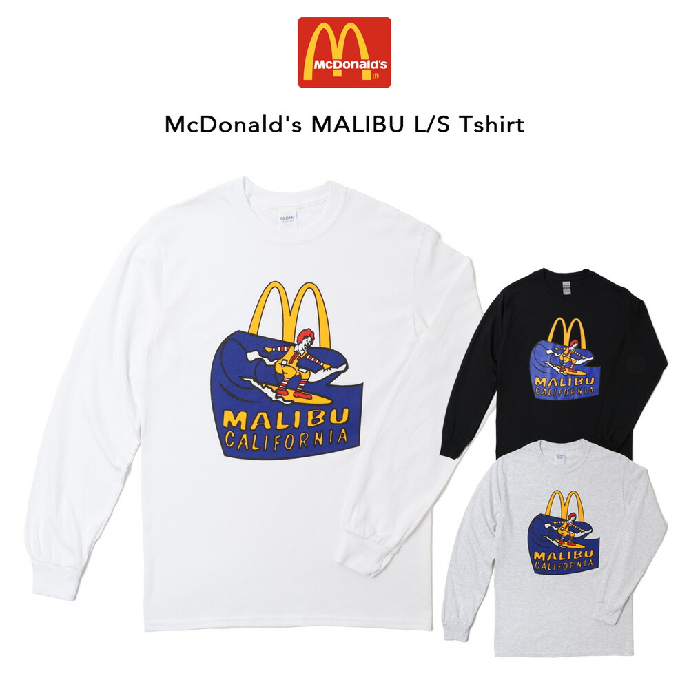 McDonald's Malibu Long Sleeve Tee マリブ Tシャツ シャツ