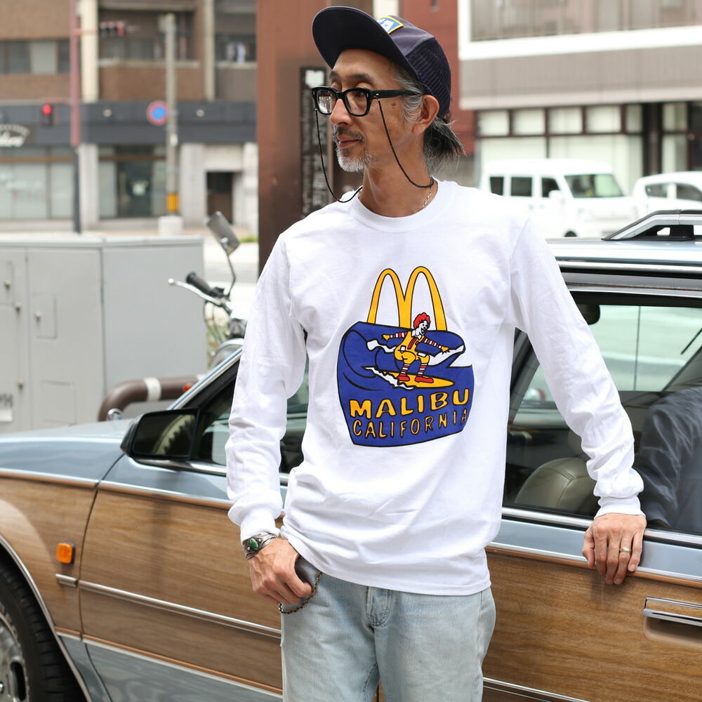 WHYTO（ホワイト） McDonald's Malibu Long Sleeve Tee マリブ Tシャツ