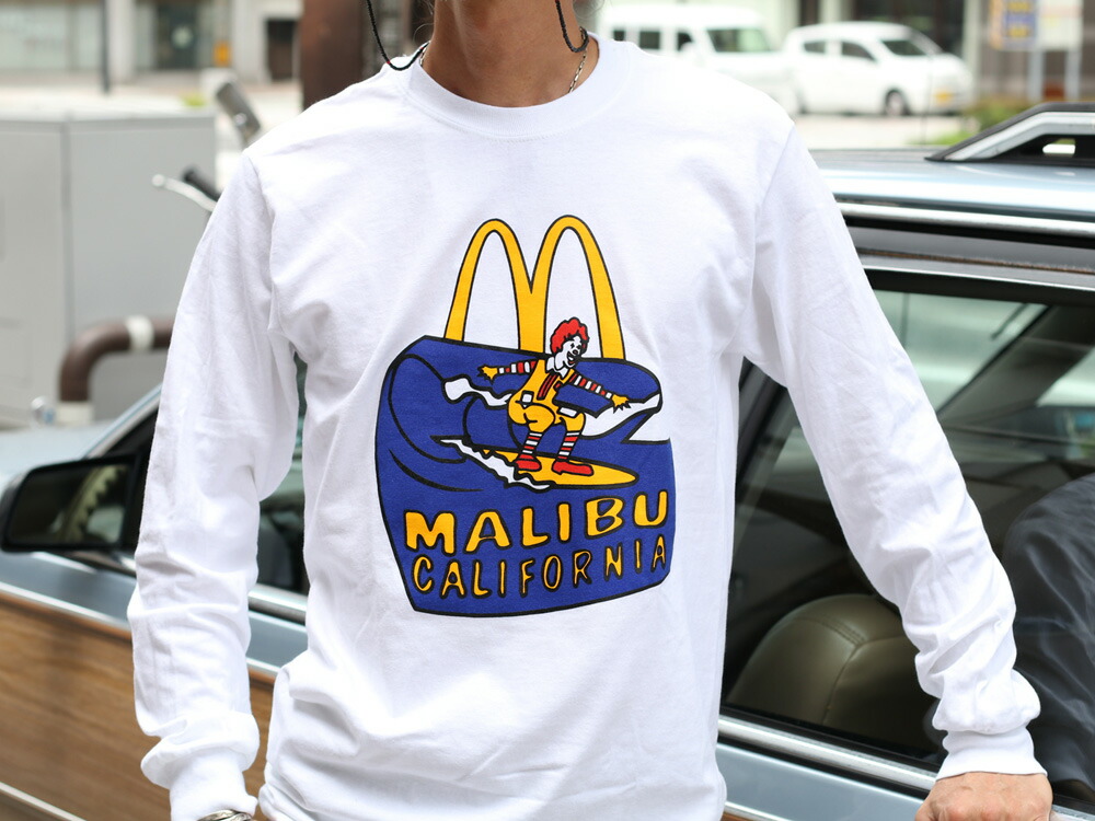 McDonald's Malibu Long Sleeve Tee マリブ Tシャツ シャツ