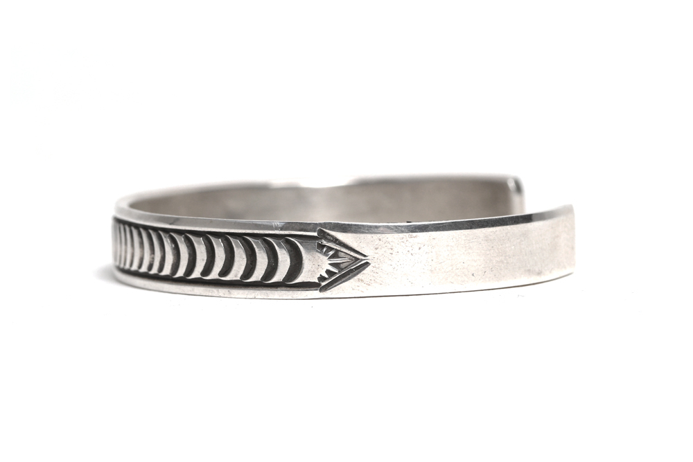 1930～1940's HAND STAMPED NAVAJO CUFF INGOT | Native