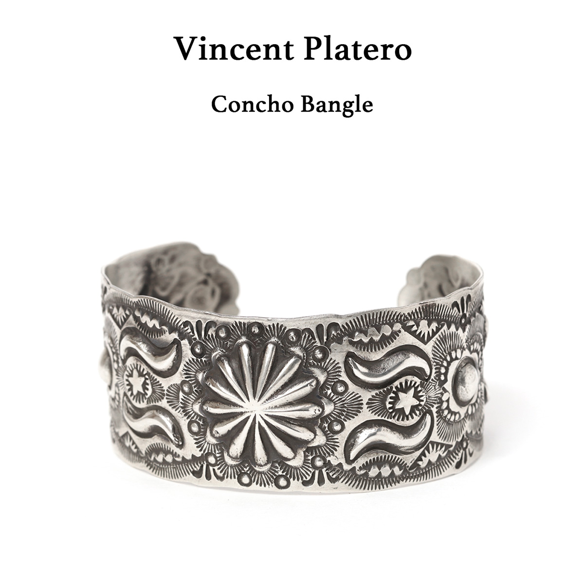 Navajo Vincent トライアングル バングル Vincent Platero ヴィンセント プラテロ Concho Bangle コンチョ