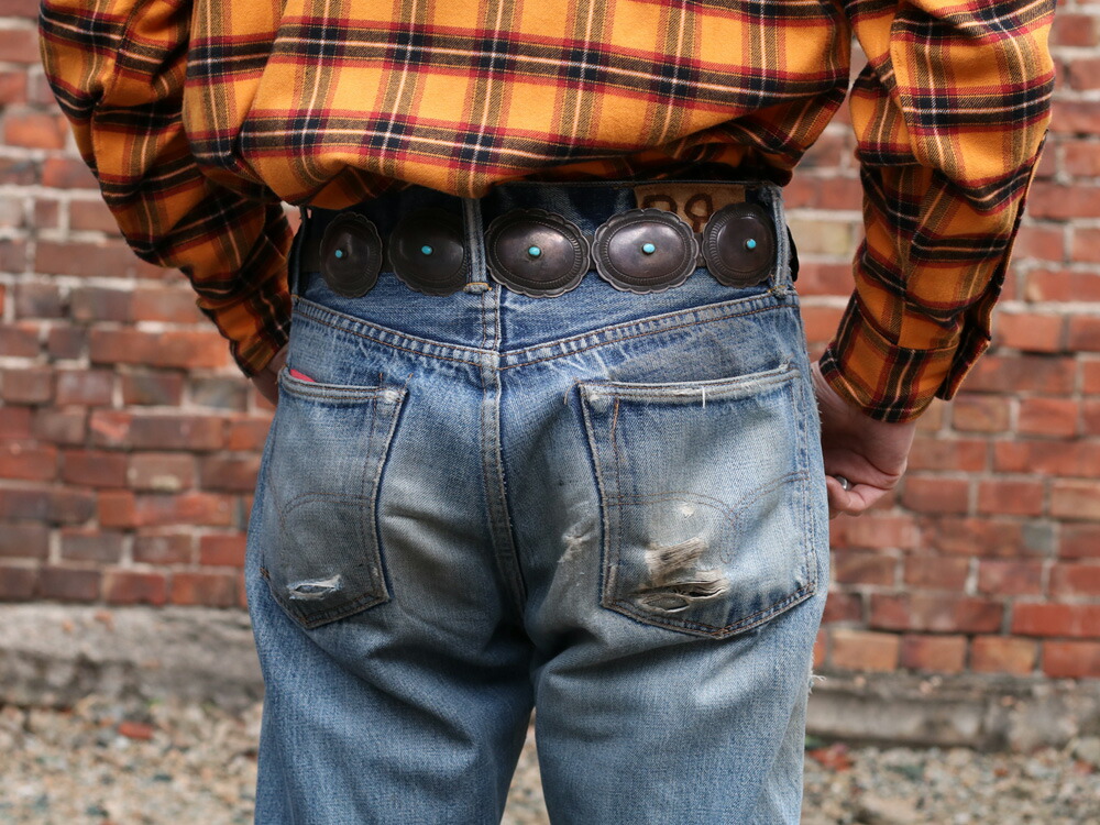 NAVAJO 1940's VINTAGE CONCHO BELT ナバホ ビンテージ コンチョ