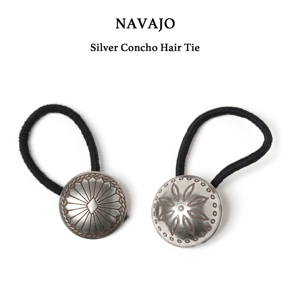 Navajo Silver Concho Hair Tie ヘアゴム ナバホ族 コンチョNavajo 