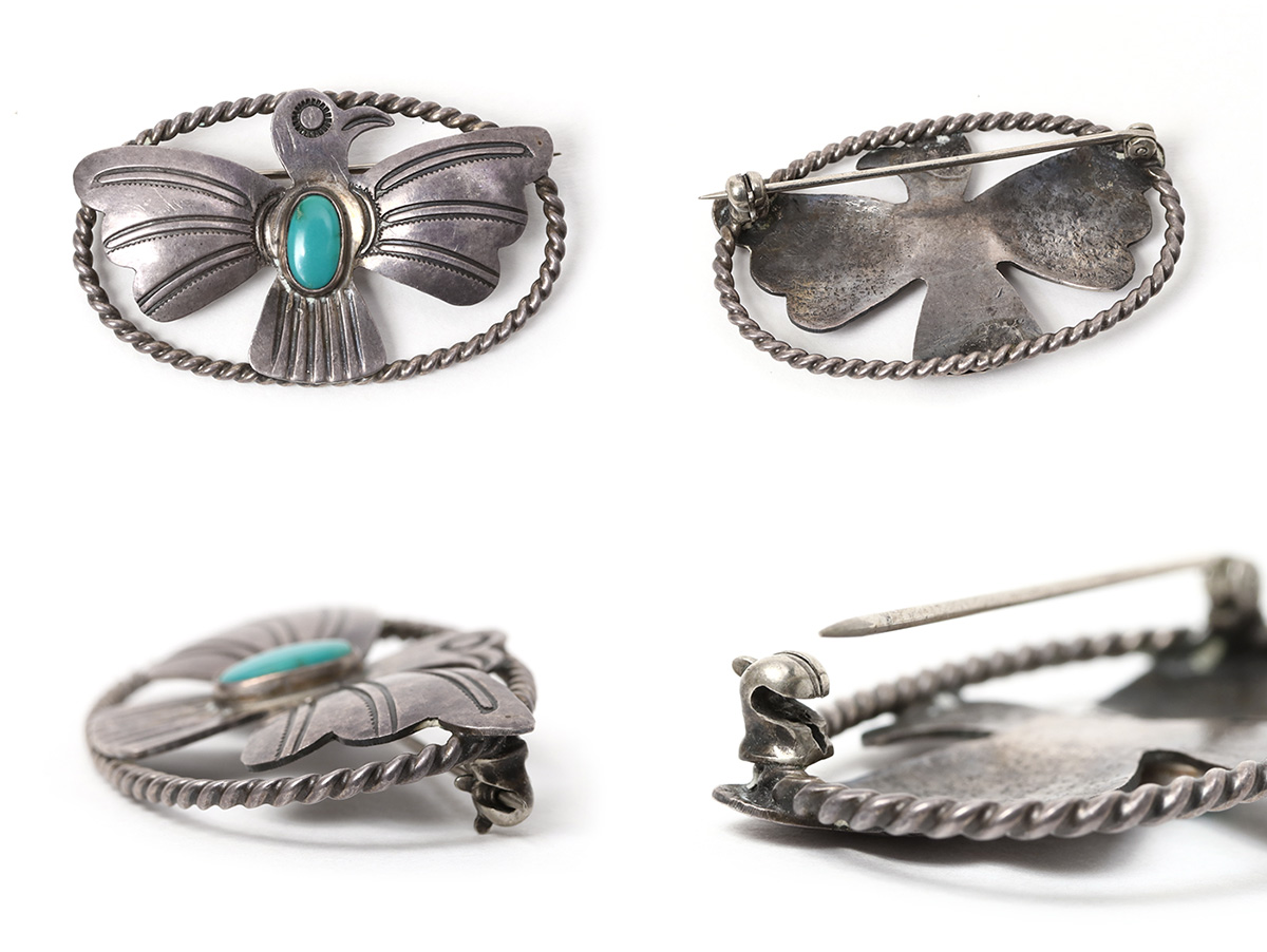 NAVAJO（ナバホ） 1930~50's Vintage Thunderbird Silver Pins