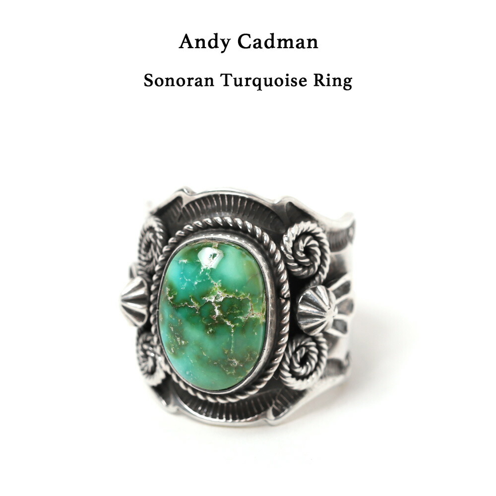 送料無料】 Andy Cadman Sonoran Turquoise Ring アンディ キャドマン