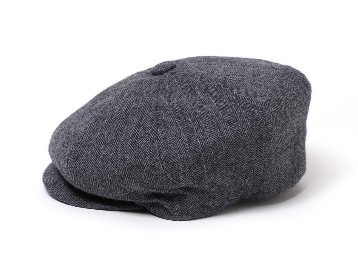 NEW YORK HAT CO.　キャスケット　 XL　ヘリンボーン　グレー New York Hat Co ニューヨークハット HERRINGBONE NEWSBOY 9038 ウール
