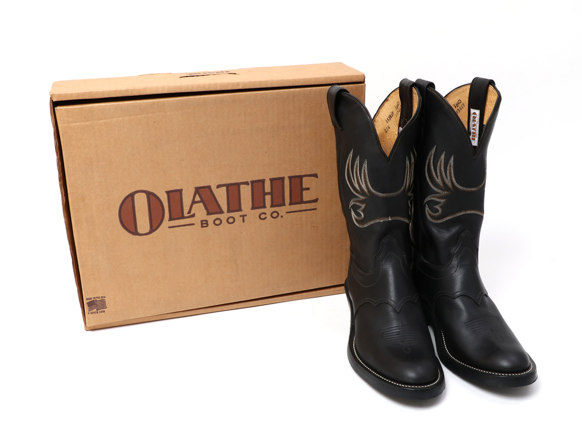 OLATHE オレイサ ウエスタンブーツ ダークブラウン USA製 US9