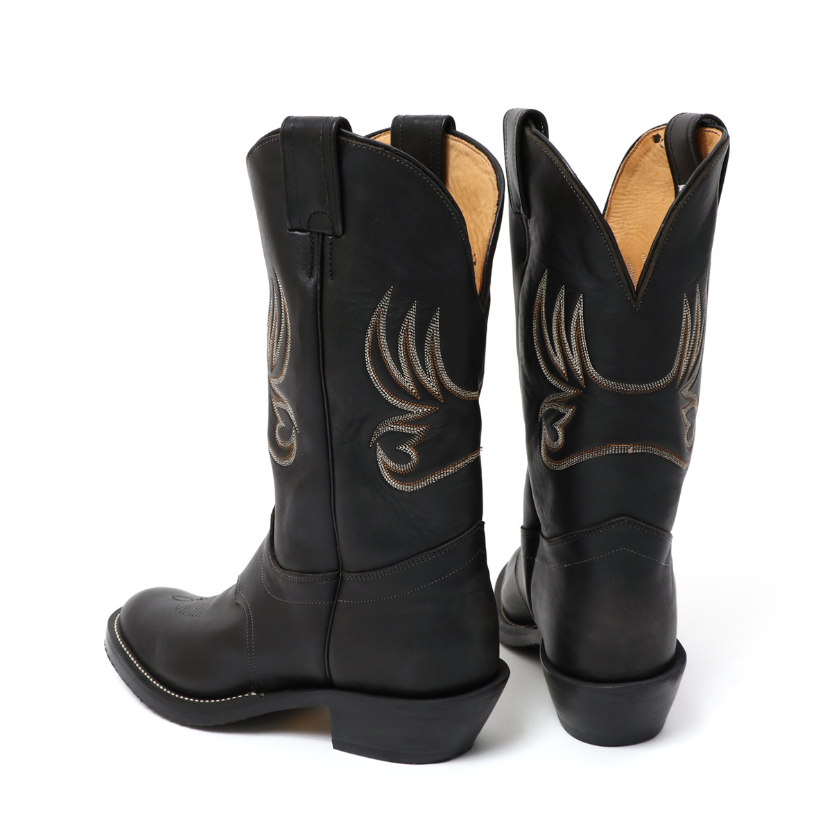 OLATHE BOOT オレイサ Cowboy Boots Mule Blackカウボーイブーツ