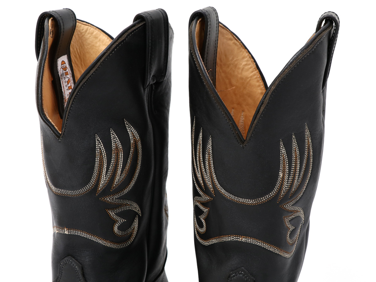 オレイサ アメリカ製 ウエスタンブーツ Olathe Western Boots OLATHE BOOT オレイサ Cowboy Boots Mule Blackカウボーイブーツ