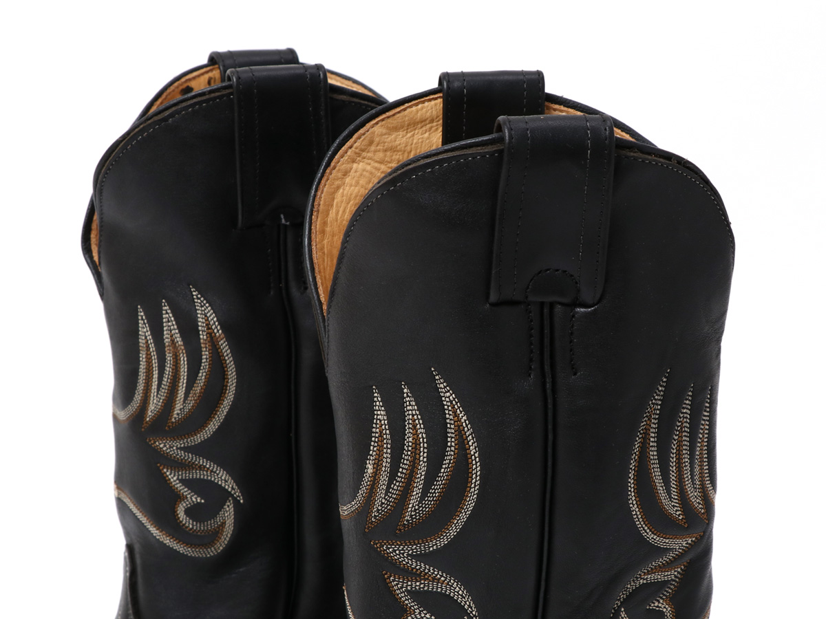 OLATHE BOOT オレイサ Cowboy Boots Mule Blackカウボーイブーツ