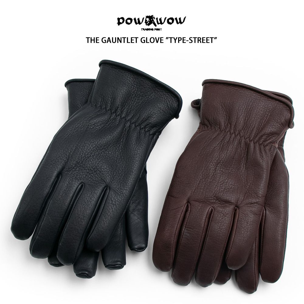 PowWow ガントレット レザーグローブ Mサイズ 全2色【POWWOW/パウワウ】「The Gauntlet Glove”Type2”/ザ