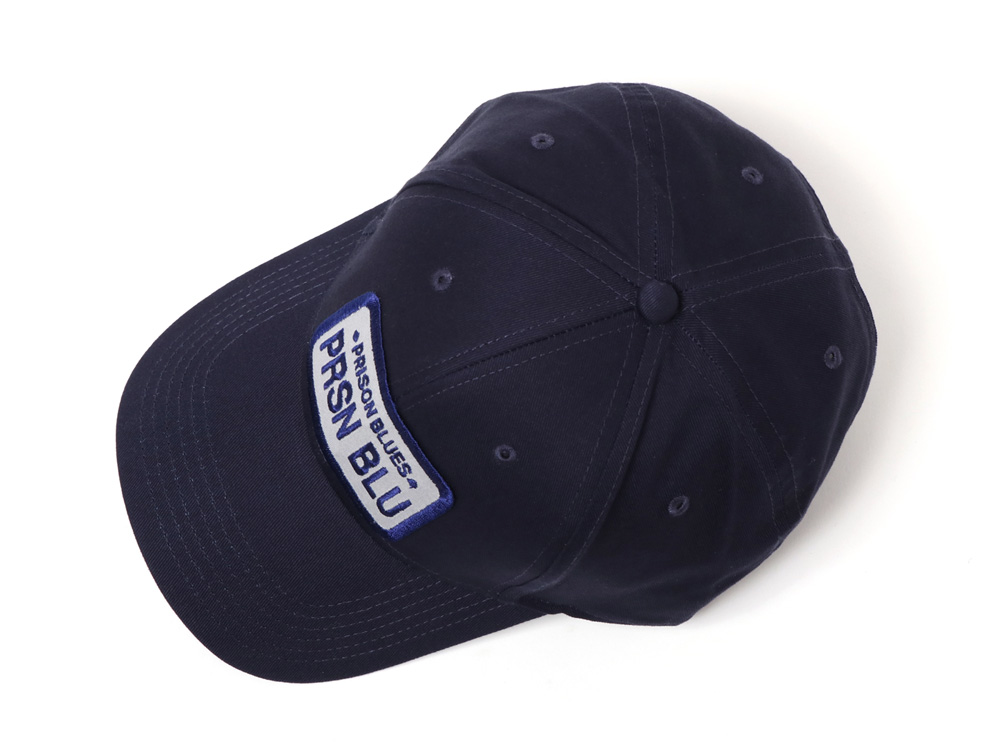 Black Baseball Cap w/Prison Blue Logo