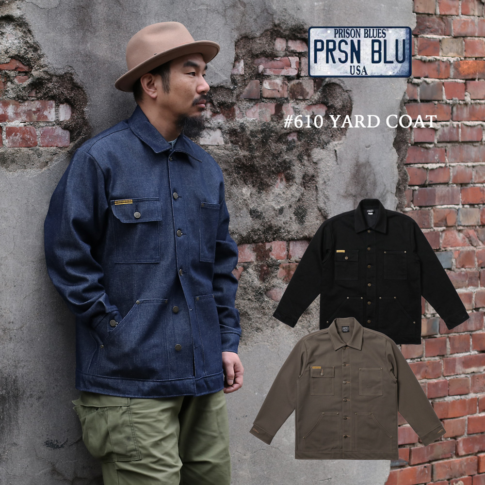 PRISON BLUES プリズンブルース 610 Denim Yard Coat デニムワーク