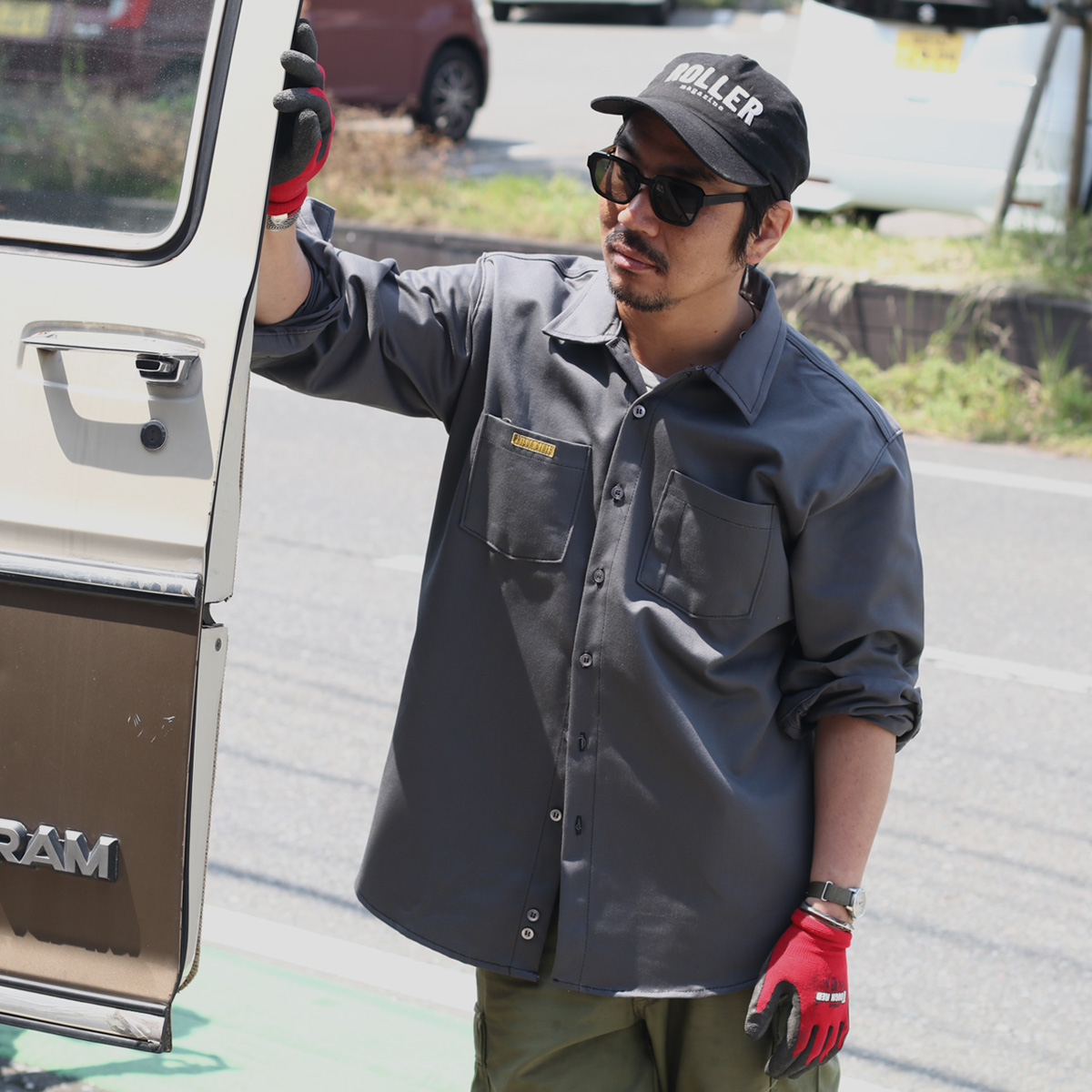PRISON BLUES プリズンブルース 443 Long Sleeve Charcoal Work Shirt