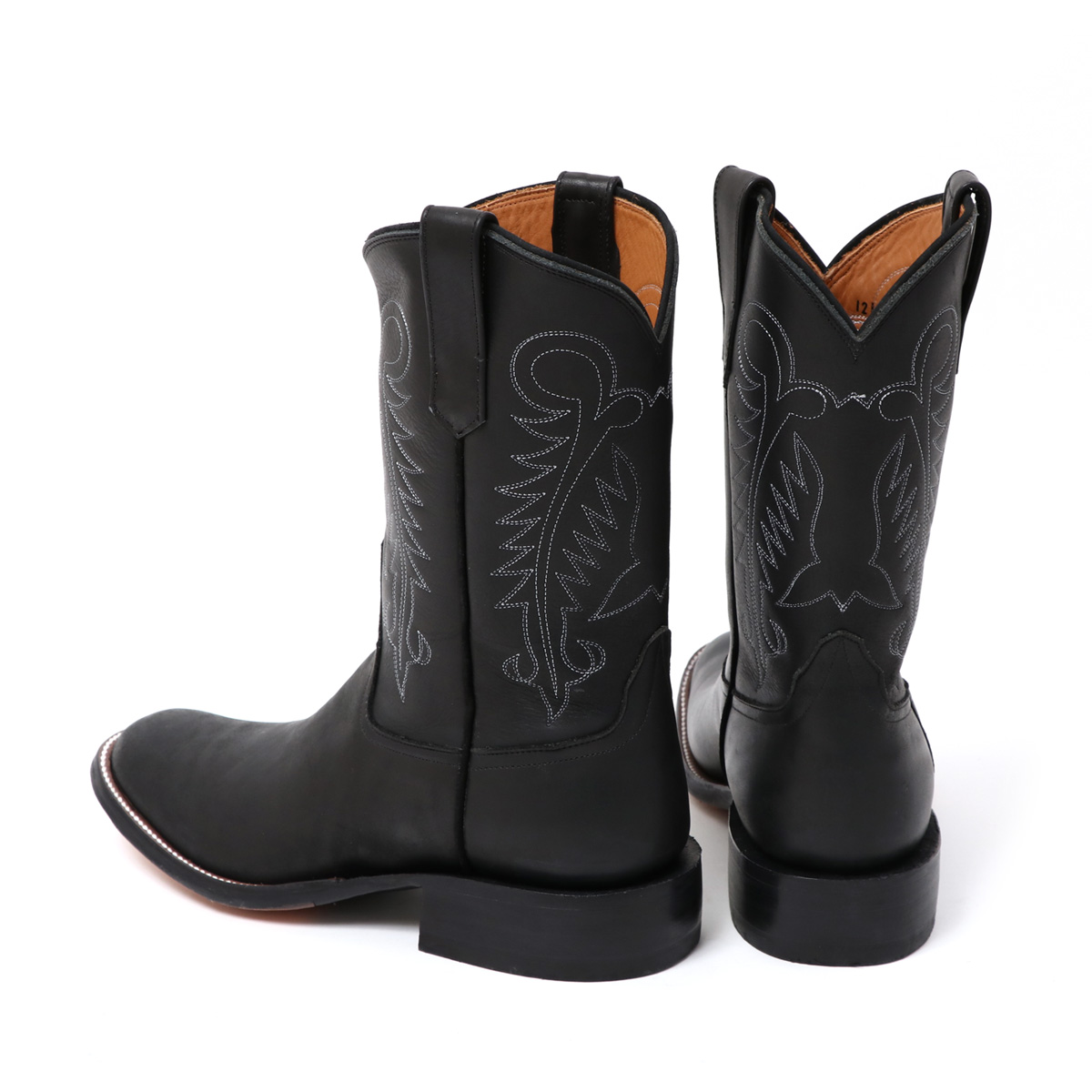 RIOS OF MERCEDES リオスオブメルセデス ROPER BOOTS BLACK SMOOTH 