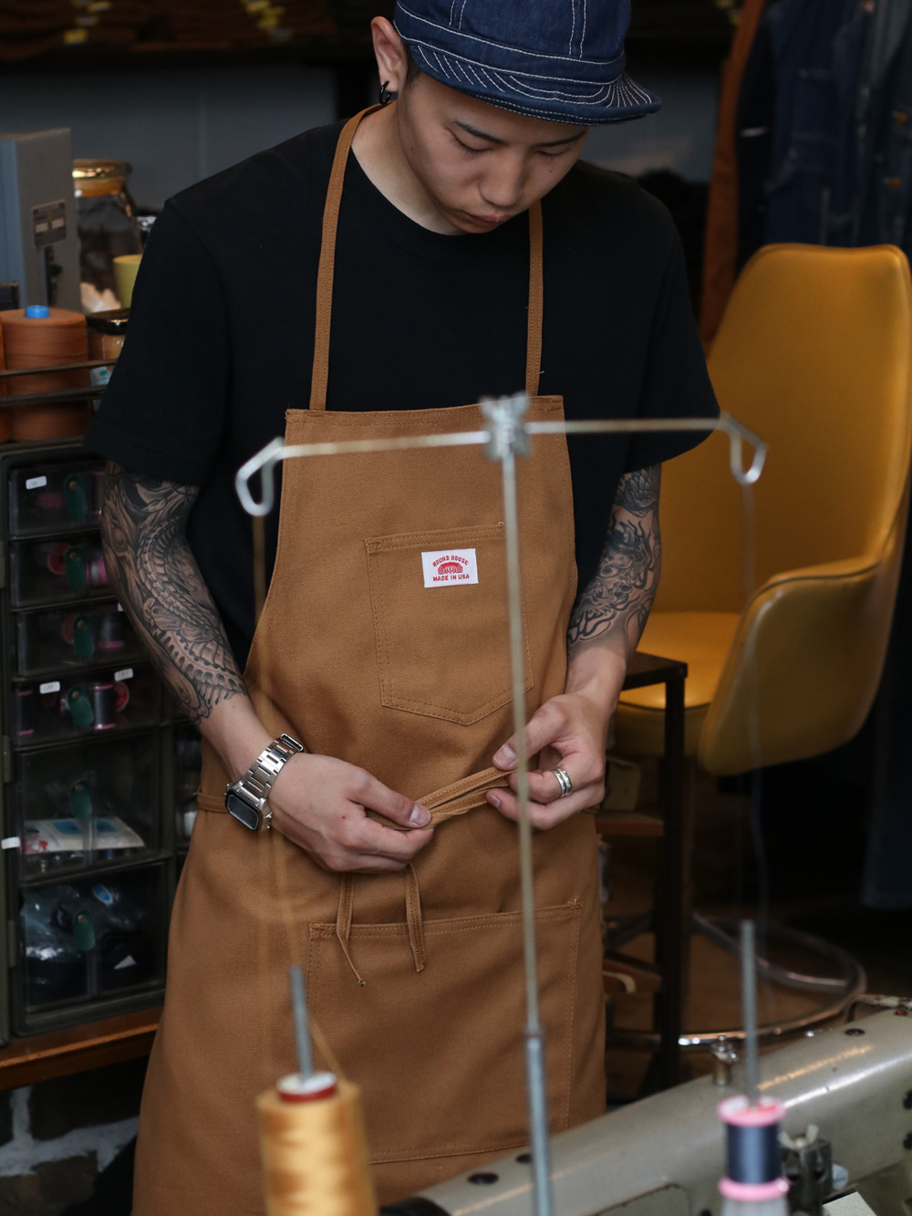 ROUND HOUSE ラウンドハウス #99 Shop Apron ショップエプロン