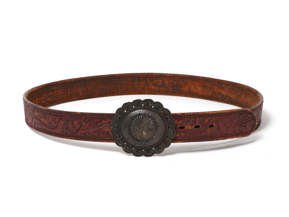 RRL（ダブルアールエル）Double RL ラルフ・ローレン Concho & Acorn Leather Belt コンチョレザーベルト どんぐり  : rrl008 : MAVAZI(IMPORT CLOTHING) - 通販 - Yahoo!ショッピング