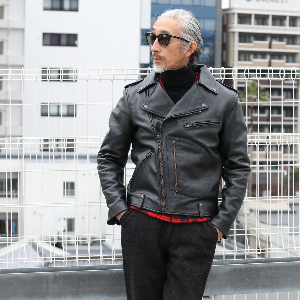 SHANGRI-LA HERITAGE シャングリラ ヘリテージ “Chiodo” Black Steerhide Leather Jacket  ブラックステアハイドレザージャケット BLACK MADE IN ITALY : shangrilaheritage014 :  MAVAZI(IMPORT CLOTHING) - 通販 - Yahoo!ショッピング