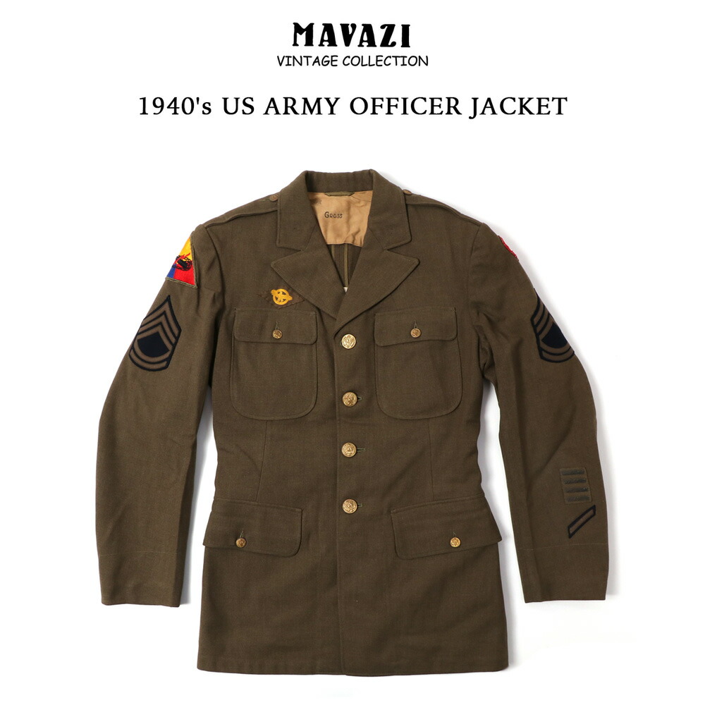 1940's US ARMY OFFICER JACKET オフィサージャケット チノタイ付き