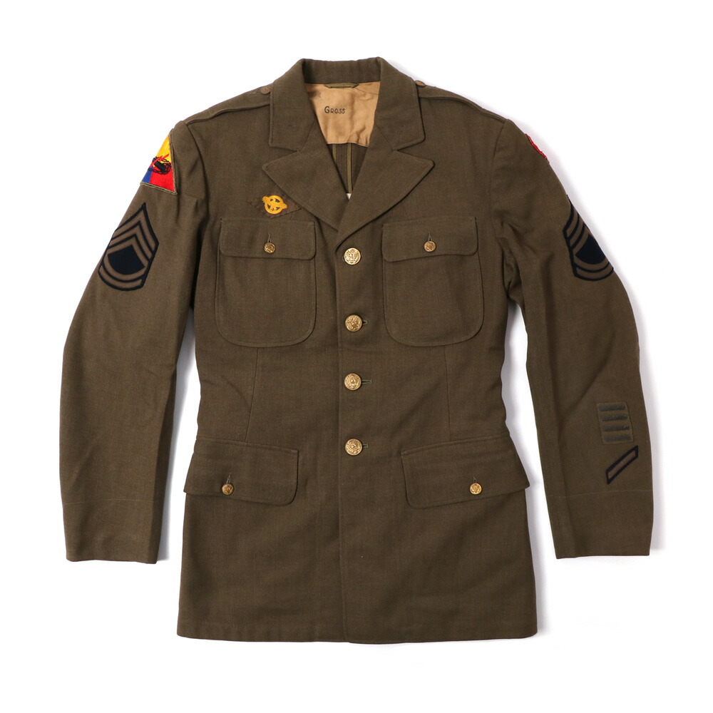 1940's US ARMY OFFICER JACKET オフィサージャケット チノタイ付き