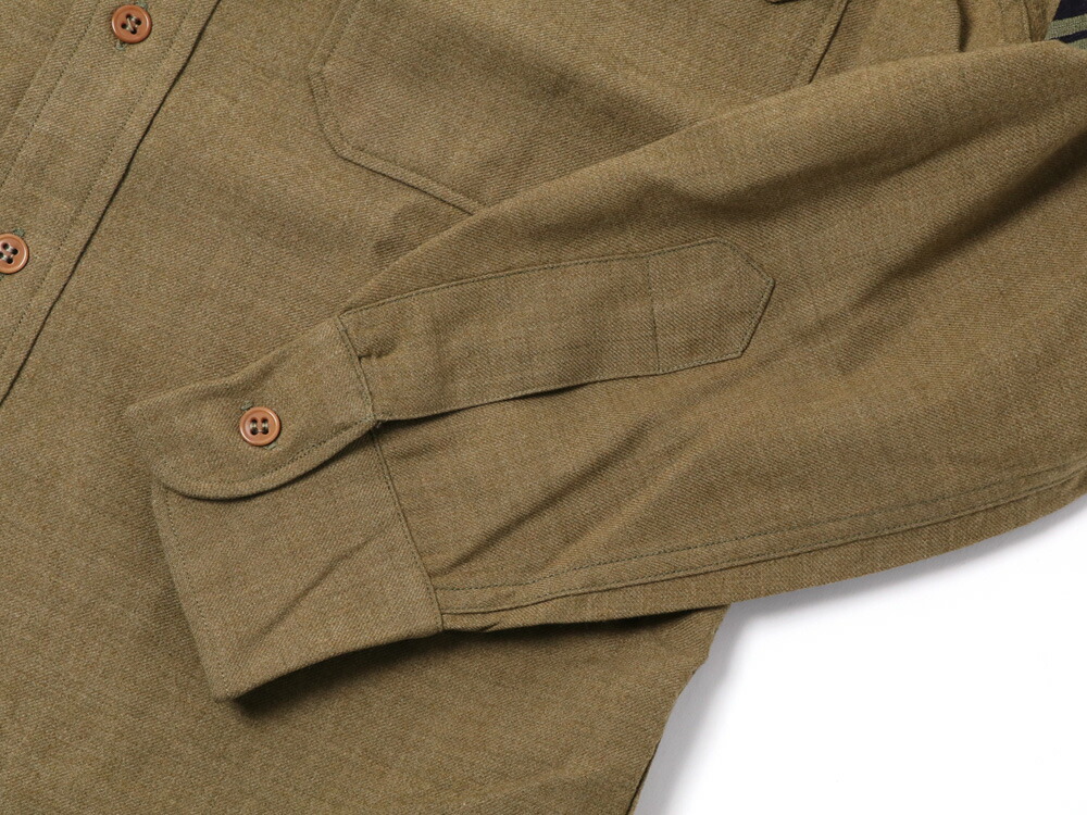 1940's US ARMY WOOL SHIRTS ウールシャツ パッチ付き アメリカ