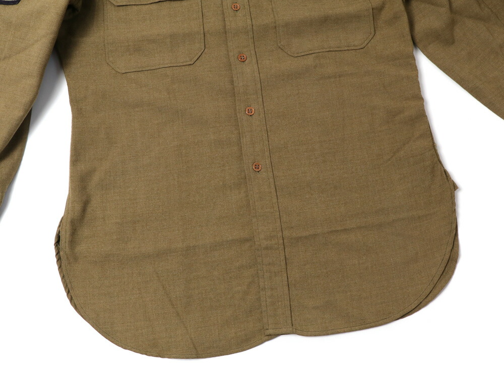 VINTAGE 1940's US ARMY WOOL SHIRTS ウールシャツ パッチ付き
